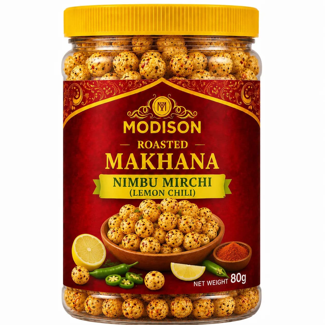 Roasted Makhana Nimbu Mirchi (Lemon Chili) product image 1