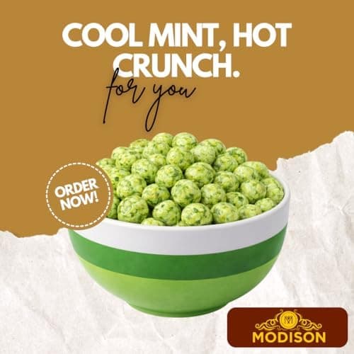 MODISON Roasted Makhana Healthy Snacks Zesty Mint 80g product image 3