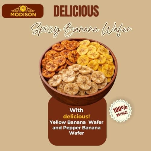 MODISON Banana Wafers Combo Indian Snacks Crispy Chips 540g product image 3