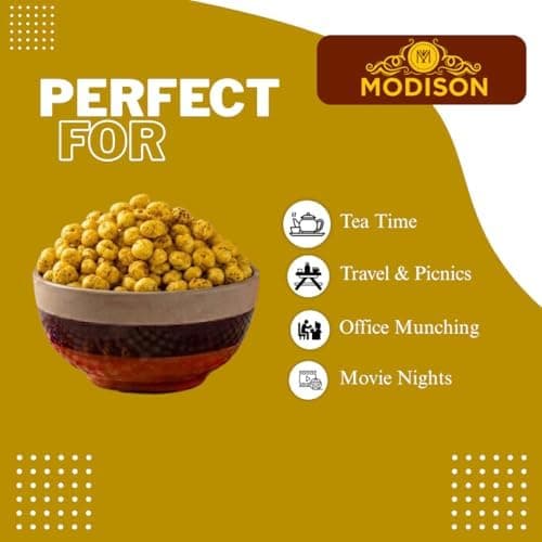 MODISON Roasted Makhana Healthy Snacks Achari Pickle Spice 80g product image 6