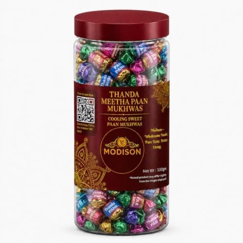 MODISON Thanda Meetha Paan Indian Mouth Freshener Cooling 100g product image 1