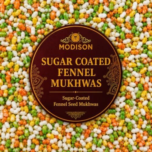 MODISON Sugar Coated Fennel Indian Mouth Freshener Saunf 100g product image 6