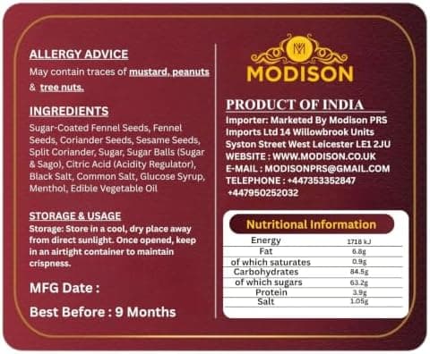 MODISON Khatta Meetha Indian Mouth Freshener Tangy 100g product image 2