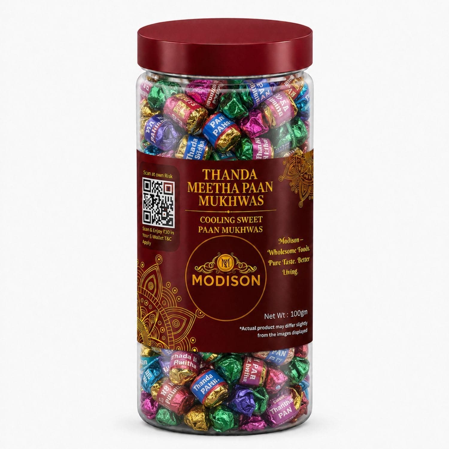 MODISON Thanda Meetha Paan Indian Mouth Freshener Cooling 100g product image 8