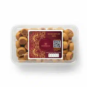 Premium Bhakarwadi Mini snacks from Modison - authentic Indian savory treats imported by PRS Imports Ltd.