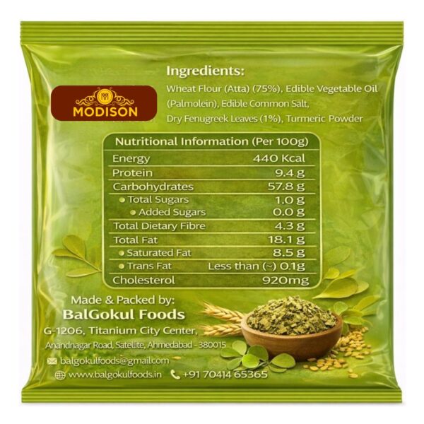 Modison Methi Khakhra – Authentic Crispy khakhra UK - Image 2