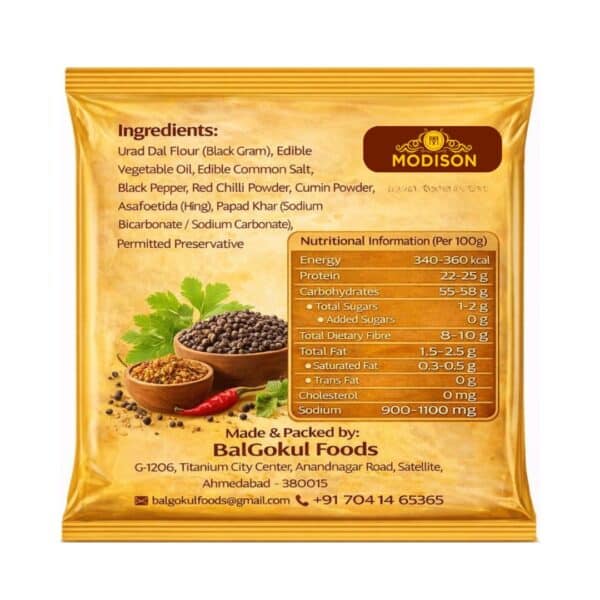 Modison Punjabi Papad – Authentic Crispy Papad UK - Image 2