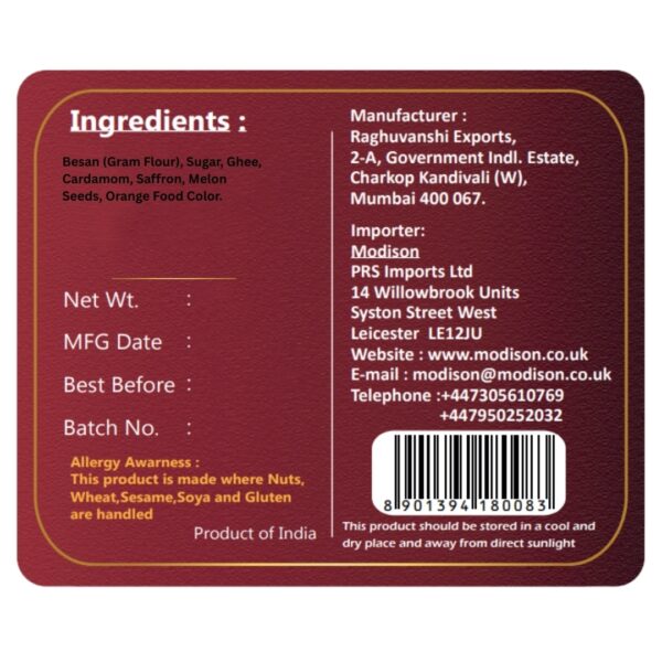 Modison Motichoor Laddu – Authentic Sweet UK - Image 2