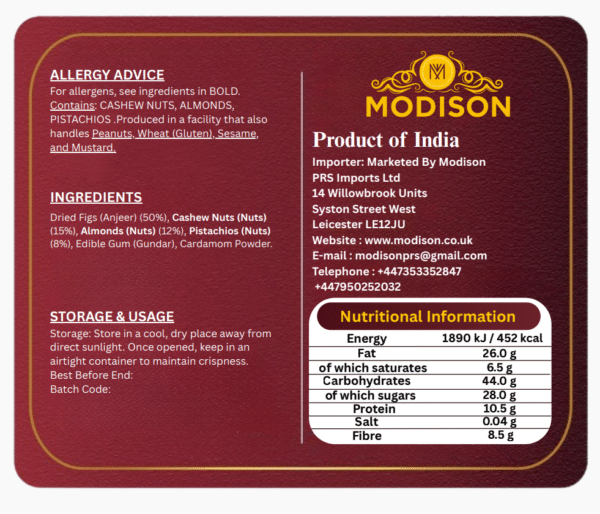Khajoor Pak – Premium Date & Dry Fruit Sweet | Modison UK - Image 2
